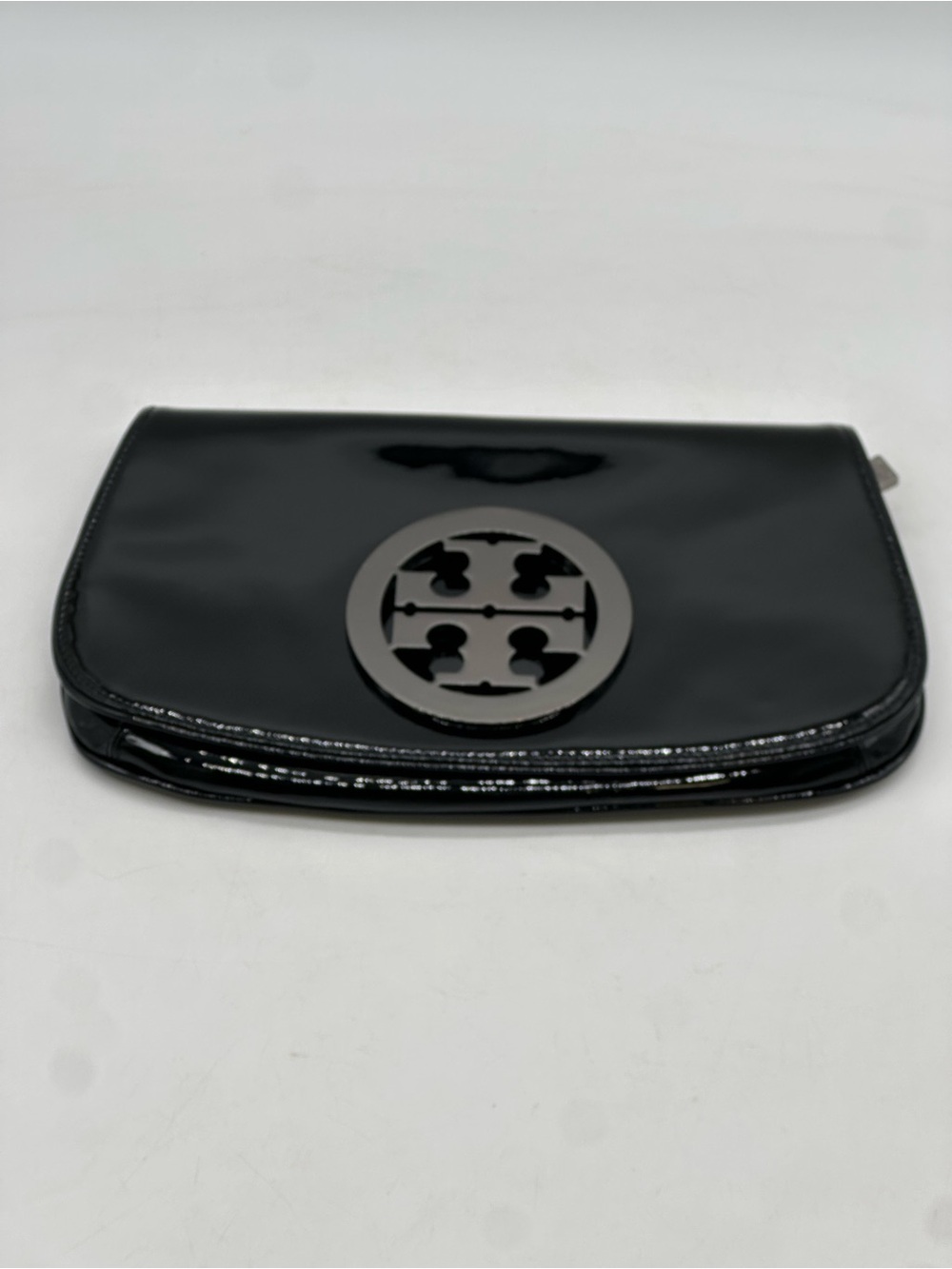 Tory Burch Parker Patent Leather Clutch.